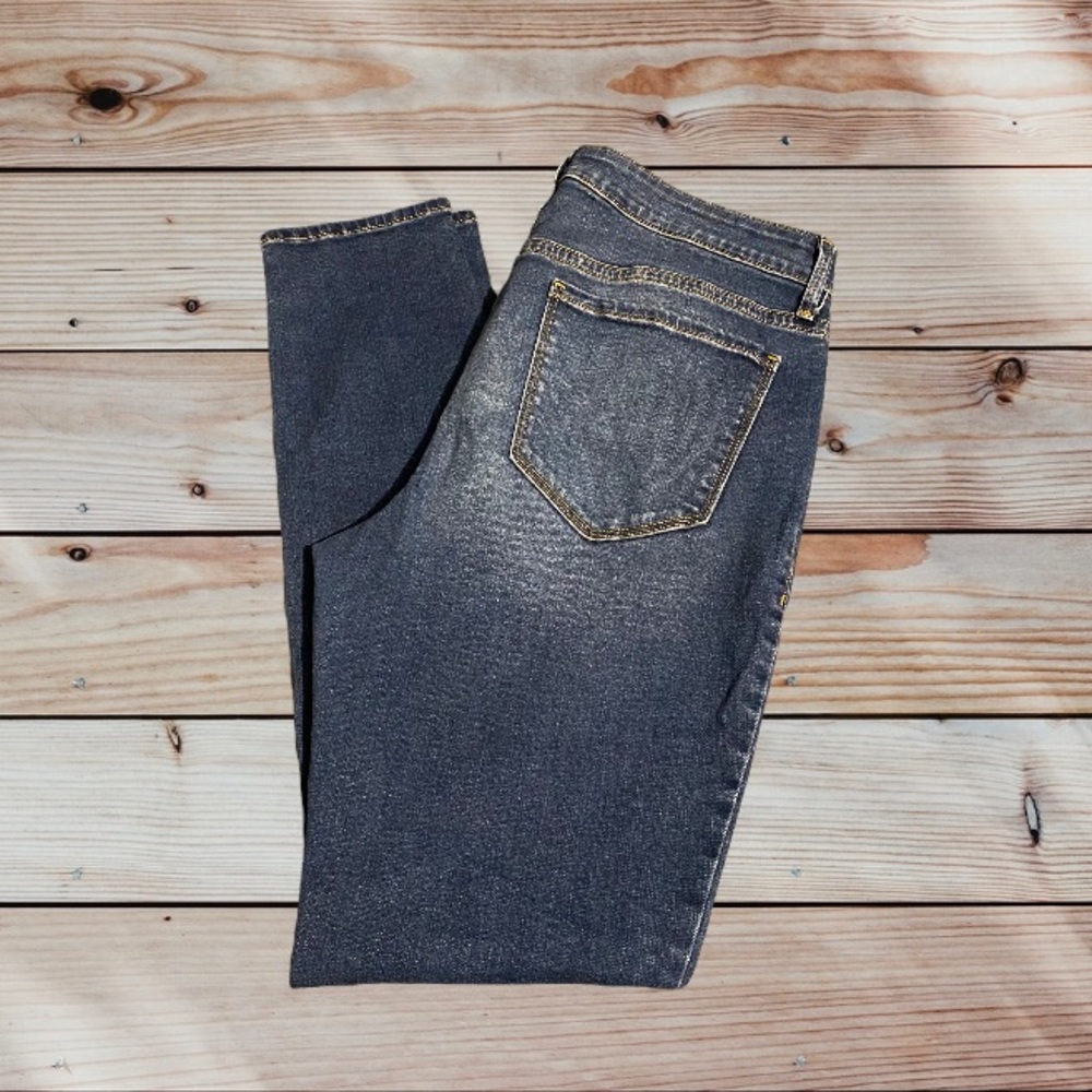 Old Navy The RockStar Ripped Mid Rise Dark Wash  Women’s Jean’s Size:14